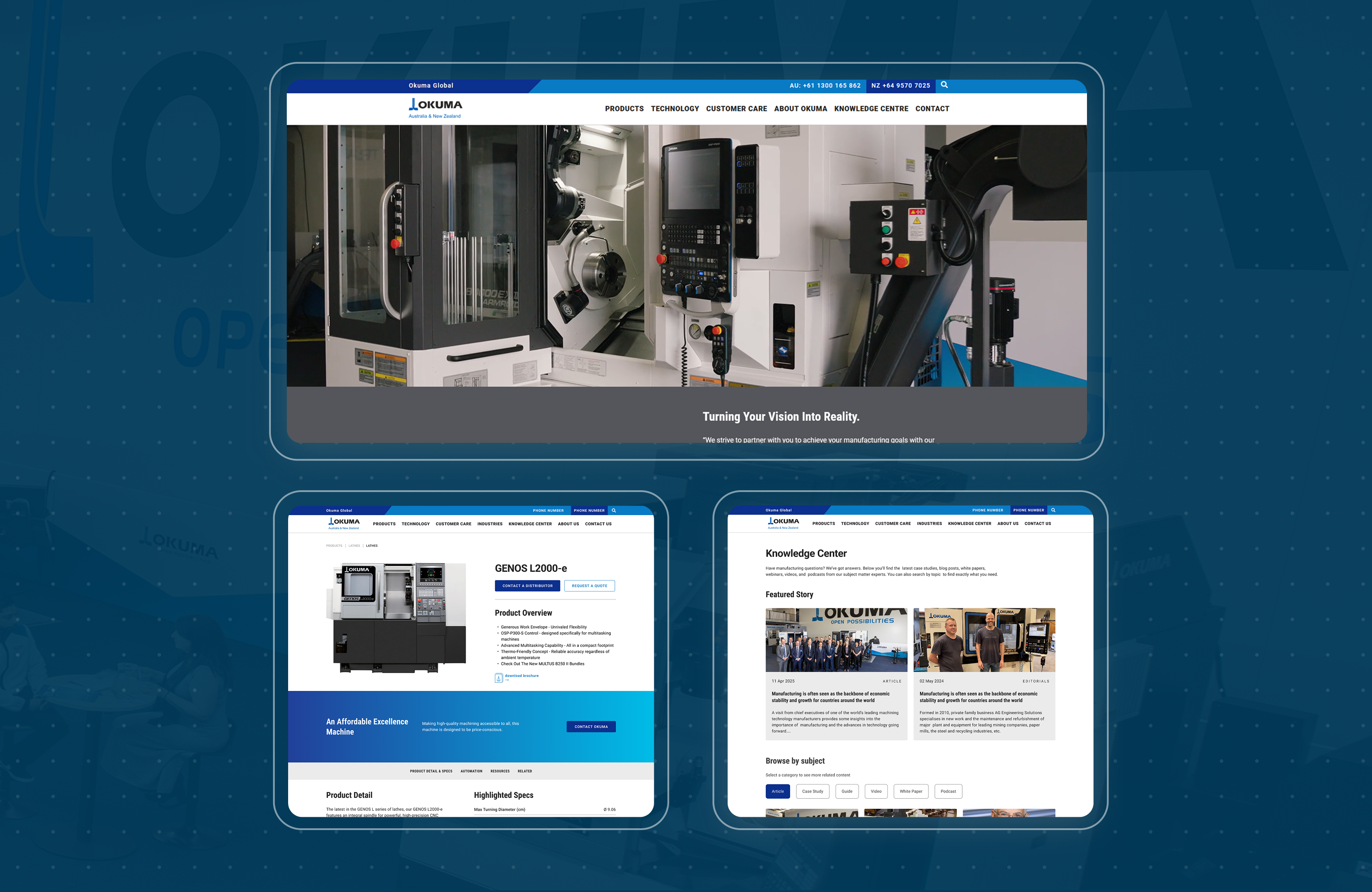Okuma Article in page 2